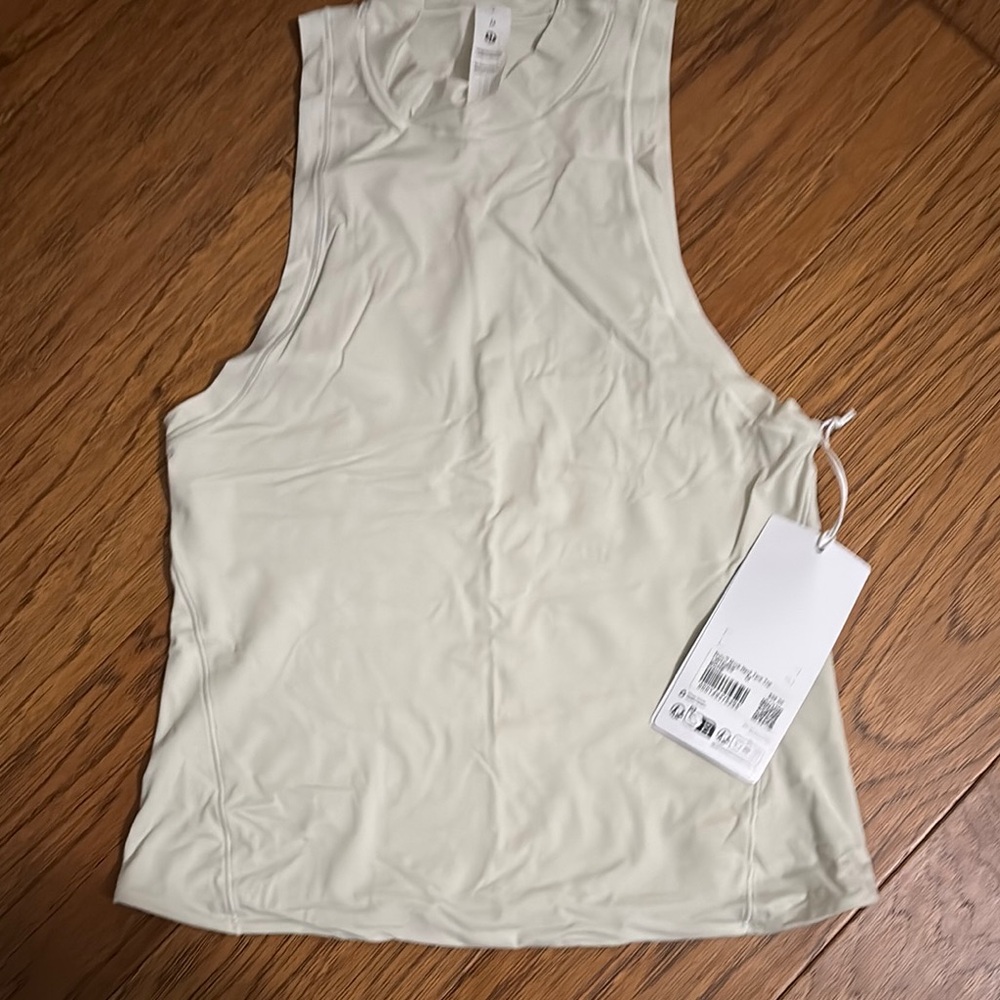 Lululemon Nulu Mock Neck Tank Top Women's Sleeveless Top - Bone - Medium